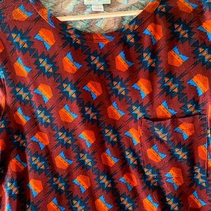 Medium lularoe Carly dress. Pet friendly home. Worn a couple times.